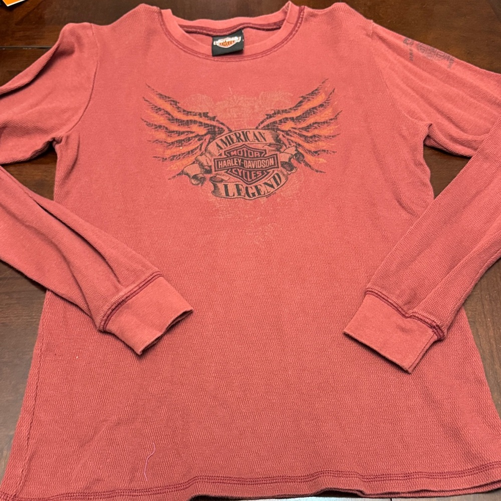 Harley-Davidson Vintage Rose Long Sleeve Tee